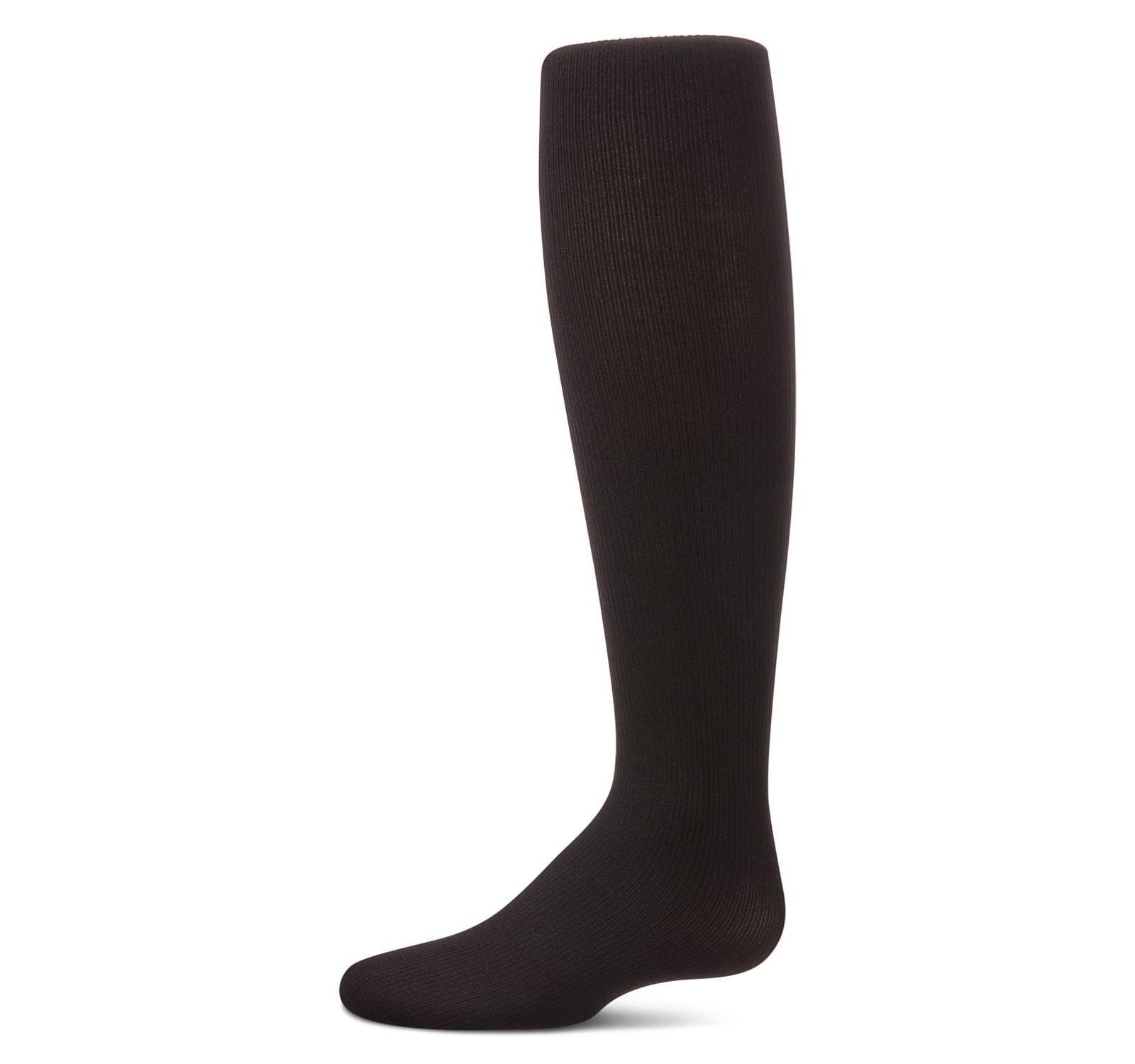 MeMoi Girls Elegant Ribbed Nylon Tights