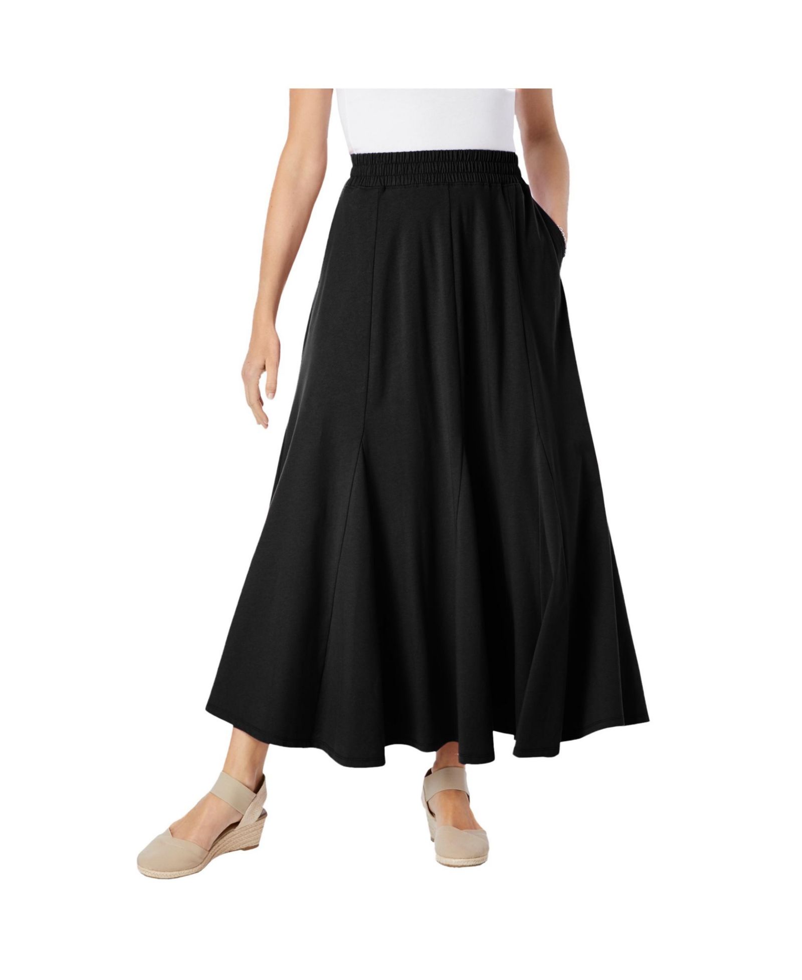 Женские брюки Plus Size Woman Within с широкой эластичной талией