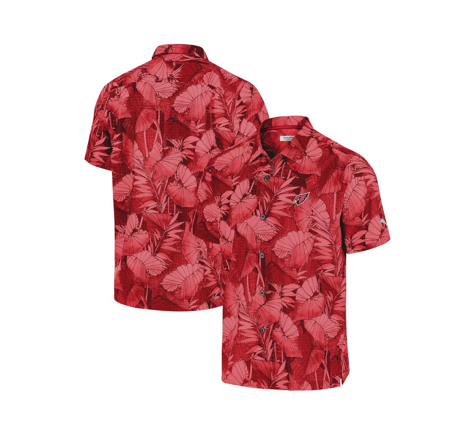 Мужская рубашка Tommy Bahama Cardinal Arizona Cardinals Bahama Coast Nuevo Fronds с пуговицами