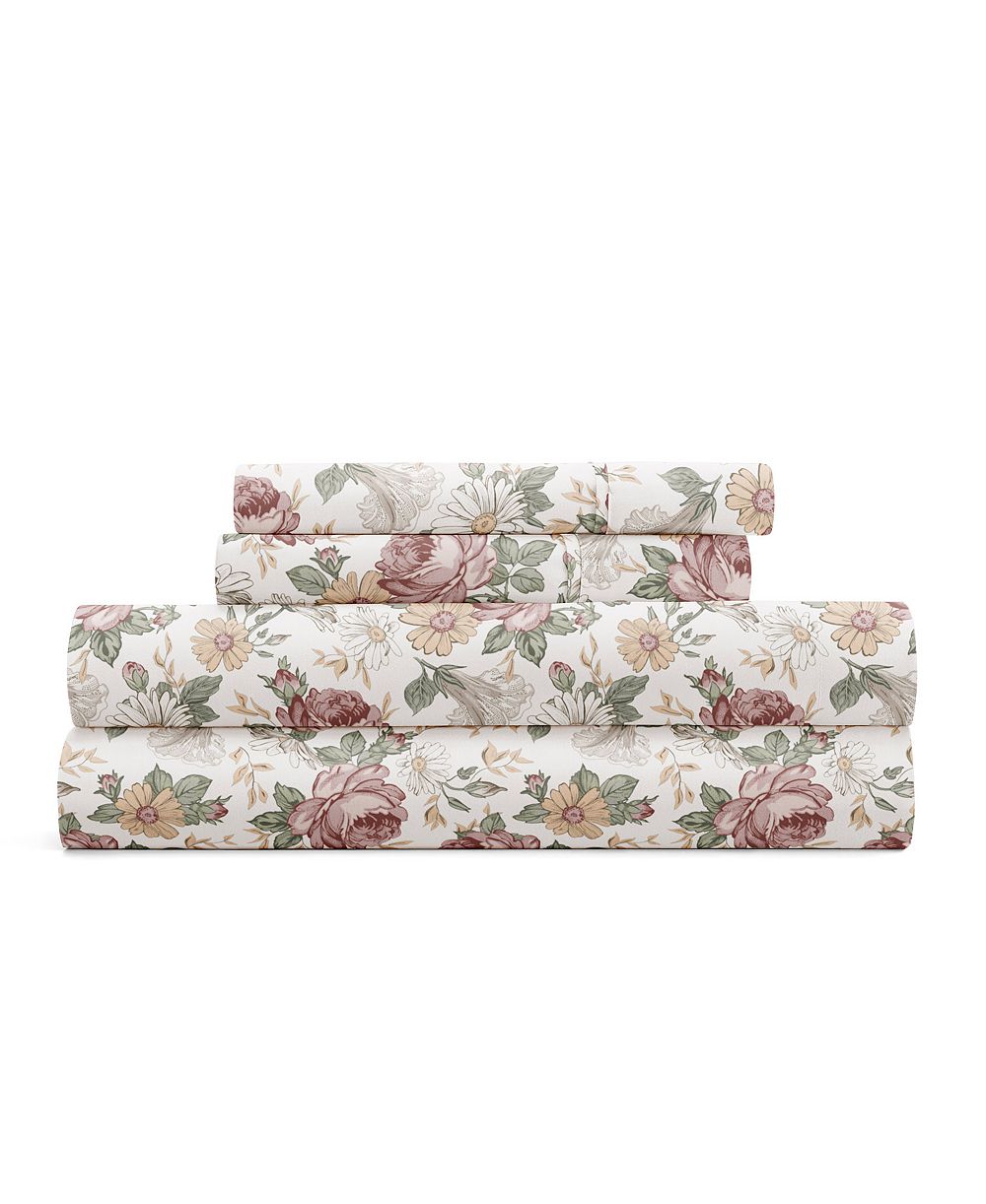 ienjoy Home Комплект постельного белья Delicate Blossoms 4-P.c. Set, California King