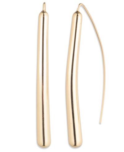 Серьги-подвески Lauren Ralph Lauren Silver-Tone Sculptural Threader