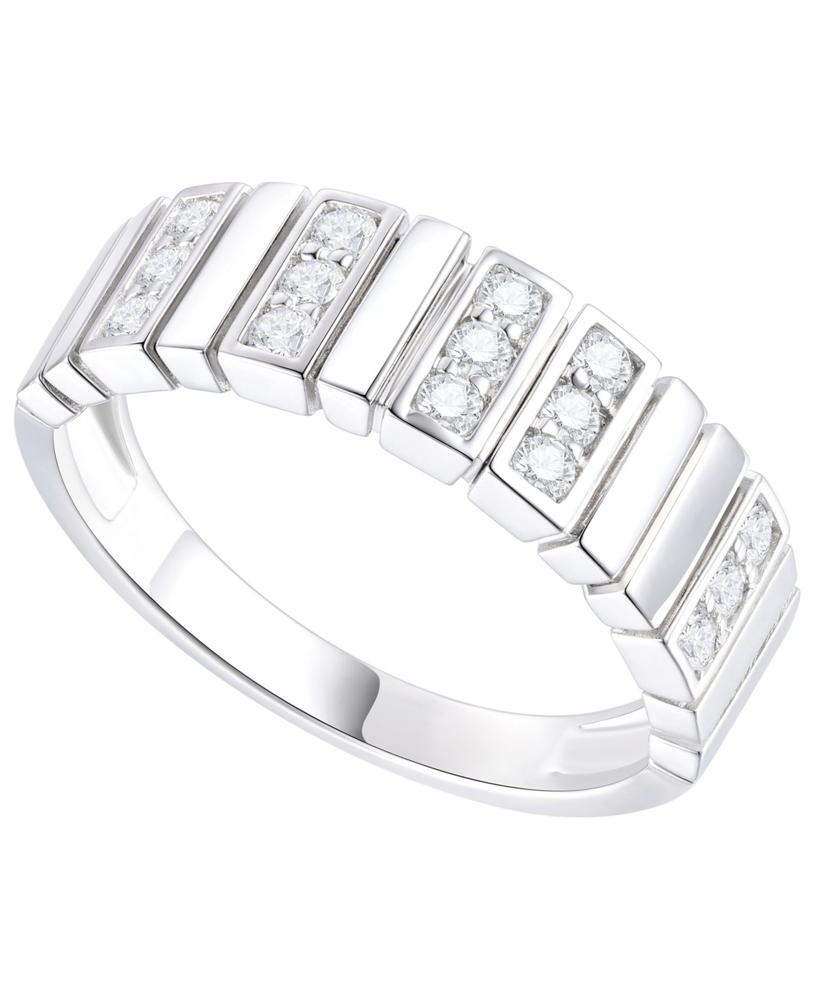 Кольцо с бриллиантом (1/3 ct. t.w.) из стерлингового серебра