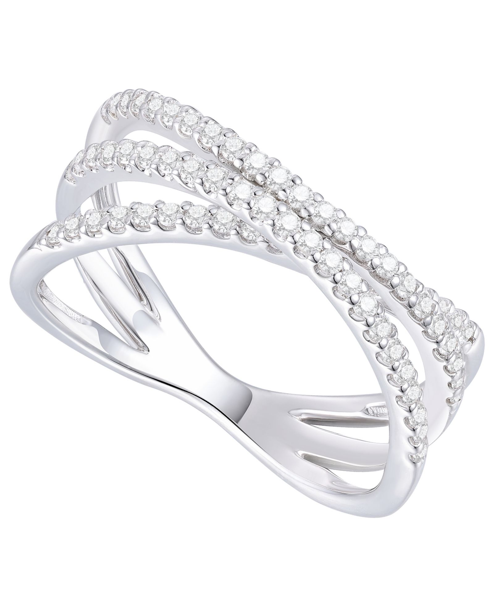 Кольцо Diamond Ring (1/2 ct. t.w.) в Sterling Silver