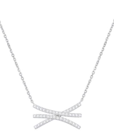 Ожерелье с бриллиантом (1/3 ct. t.w.) из стерлингового серебра