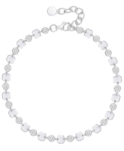 Diamond Luna Bracelet (1/10 ct. t.w.) in Sterling Silver (also in 14K Gold Over Sterling Silver & 14K Rose Gold Over Sterling Silver)