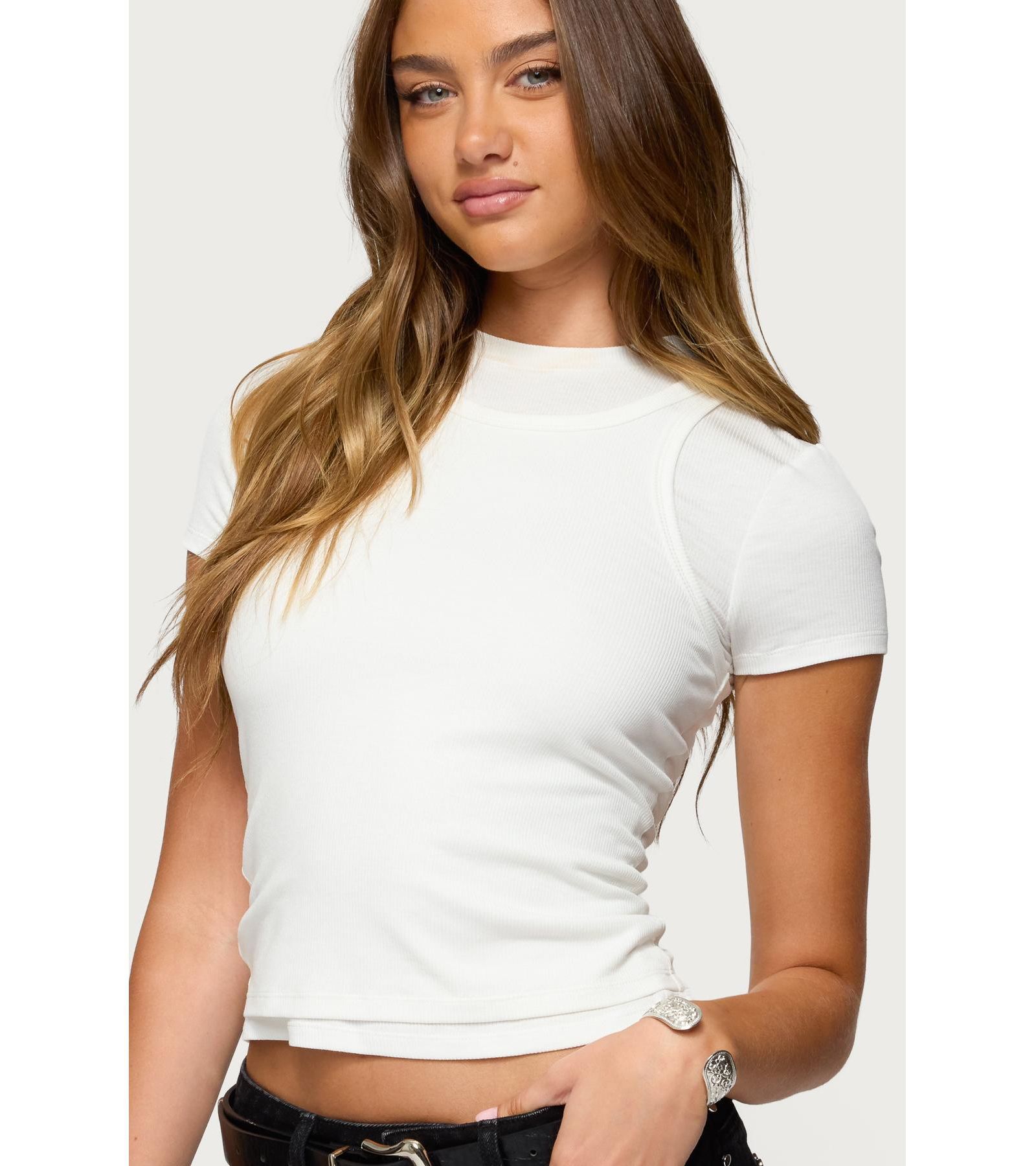 Edikted Women's Devlin Layered T Shirt