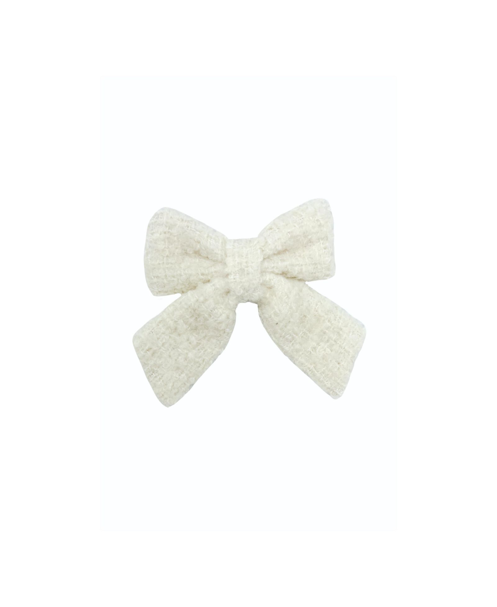 Детская заколка-бант Bits & Bows Boucle в белом цвете