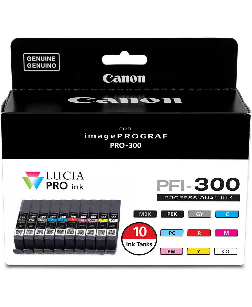 Набор чернил Canon PFI-300 10 цветов, 14.4ml