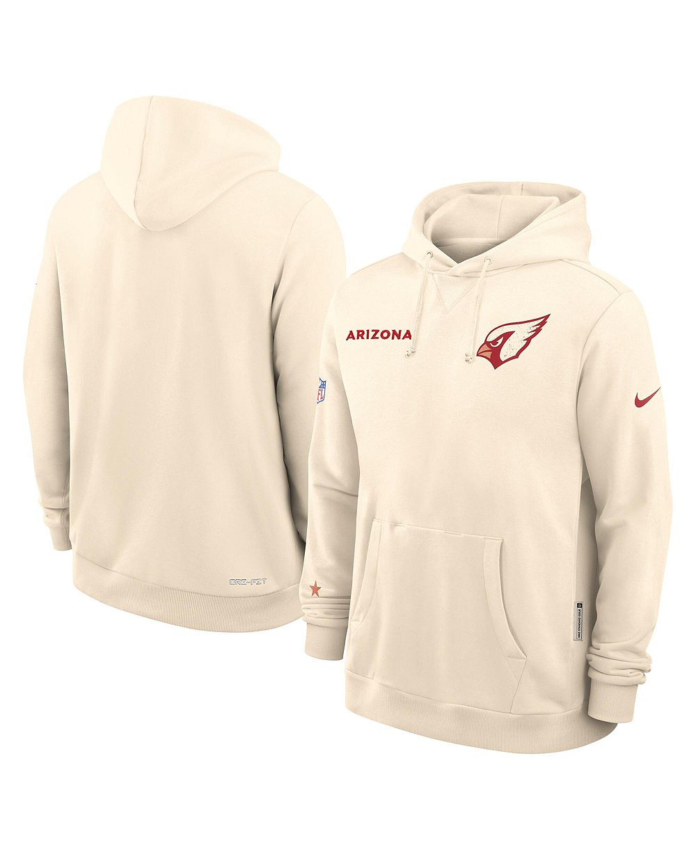 Nike Men's Natural Arizona Cardinals 2025 NFL Rivalries Sideline Dri-Fit Hoodie