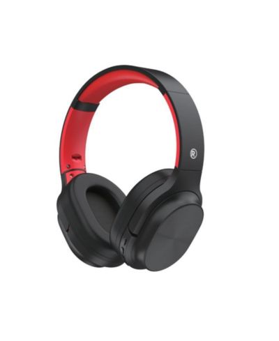 Беспроводные Bluetooth 5.3 наушники RadioShack, 15 часов работы, регулируемая высота, черный и красный