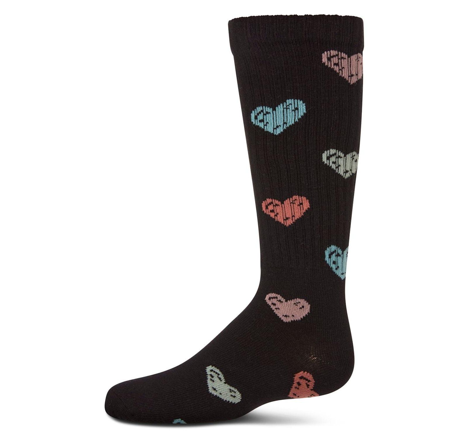 Детские гольфы MeMoi Big Girls Multi Graffiti Hearts из смеси хлопка