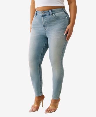 True Religion Plus Size Jennie Curvy Skinny Mid-Rise Jeans