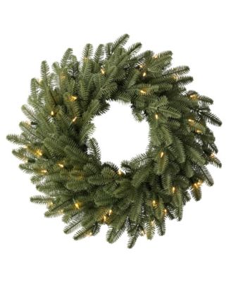 Balsam Hill 26" Pre-Lit BH Balsam Fir Wreath