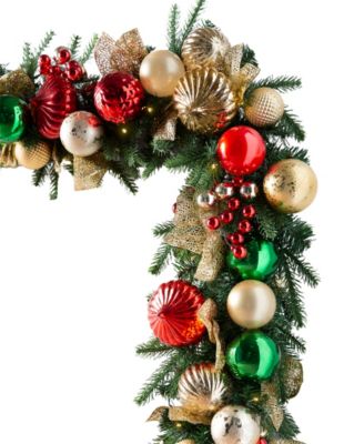 Balsam Hill Pre-Lit 10' Merry and Bright Garland