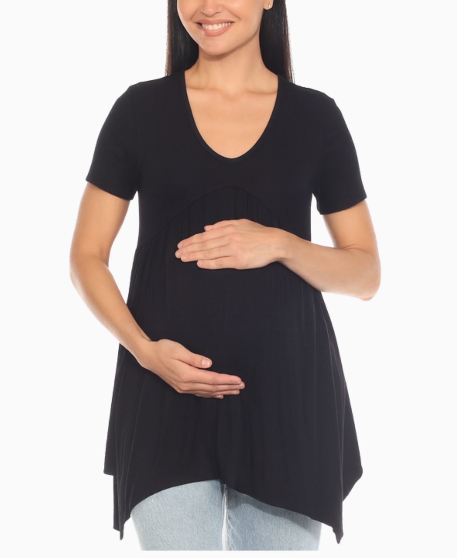 Женский maternity топ White Mark Shirred