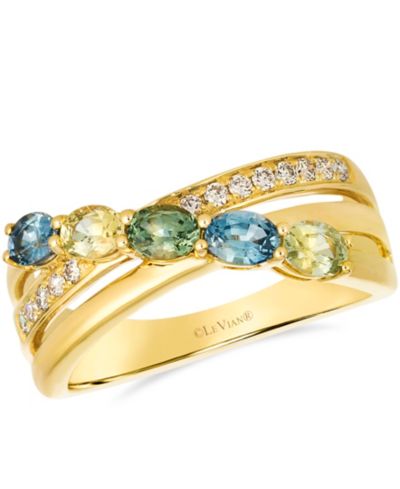 Le Vian Montana Sapphire (0.96 ct. t.w.) and Nude Diamond (0.13 ct. t.w.) Ring in 14k Honey Gold