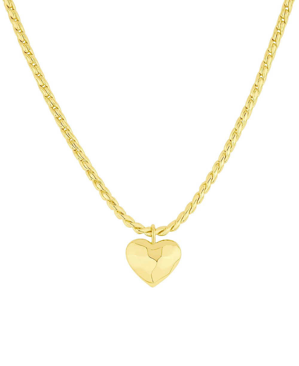 And Now This 18k Gold Plated Brass Heart Pendant Necklace, Macy's Exclusive