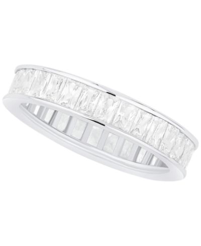 And Now This Cubic Zirconia Silver Plated Band Ring, Macy's Exclusive