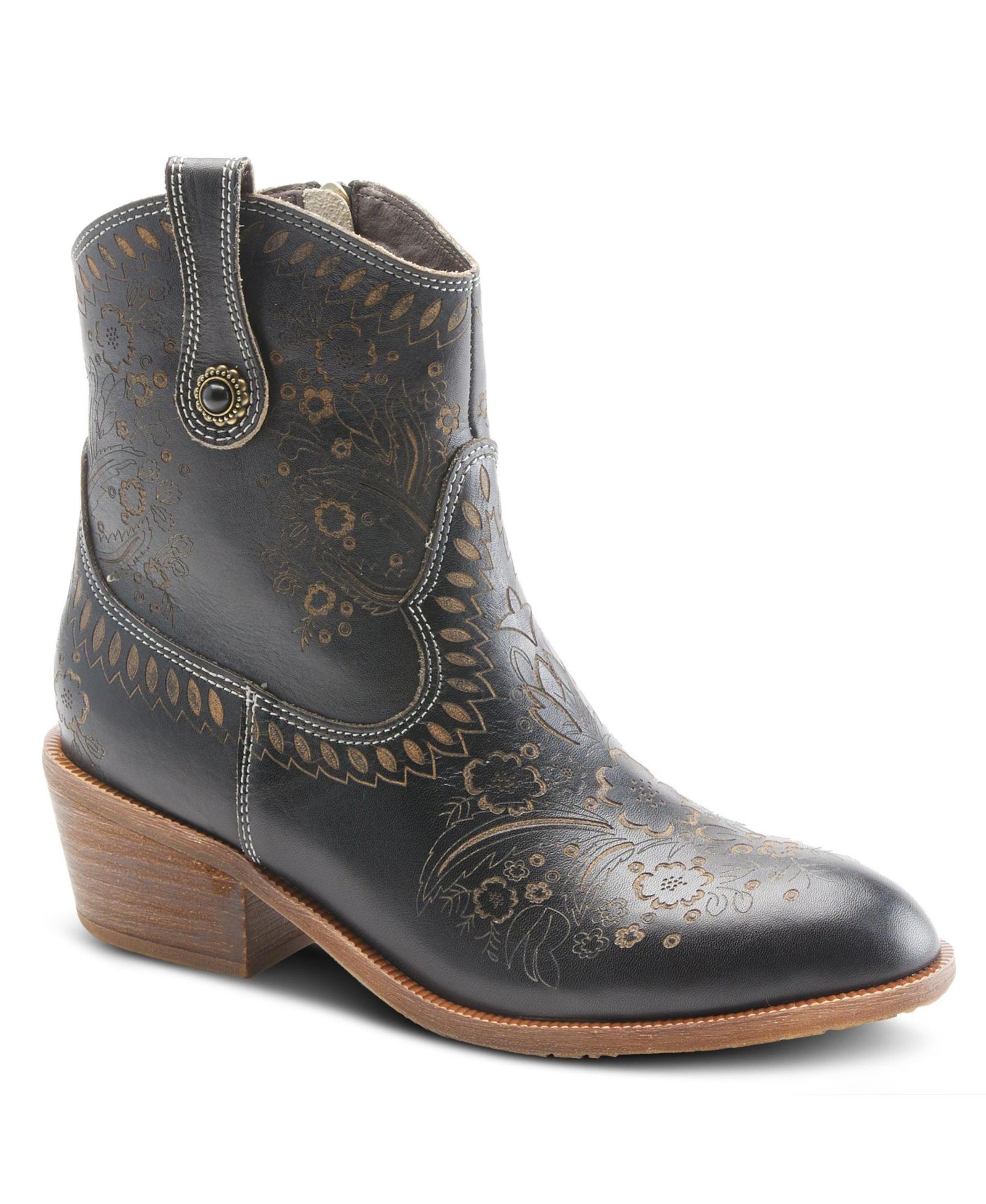 Spring Step L'Artiste Galop Women's Booties with Side Zipper
