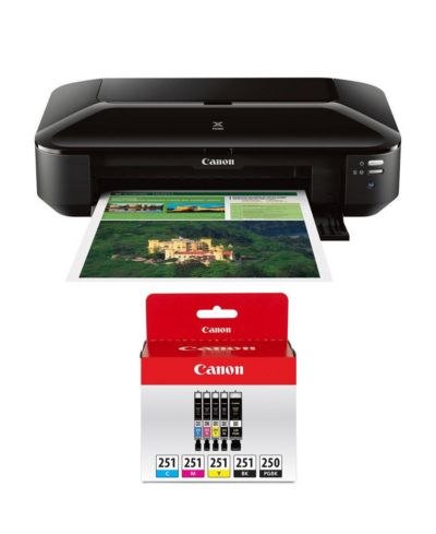 Canon PIXMA iX6820 Wireless Inkjet Printer w/PGI-250 and 4x CLI-251 Inks