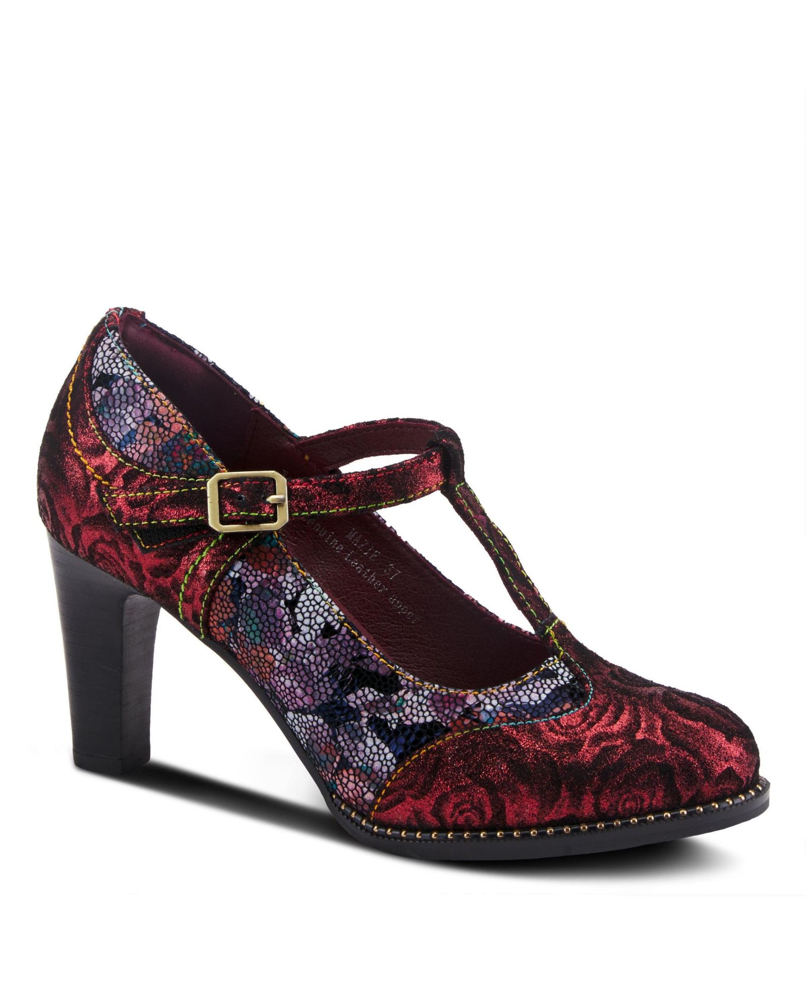 L'Artiste Mazie Women's Pump with Genuine Buckle Closure