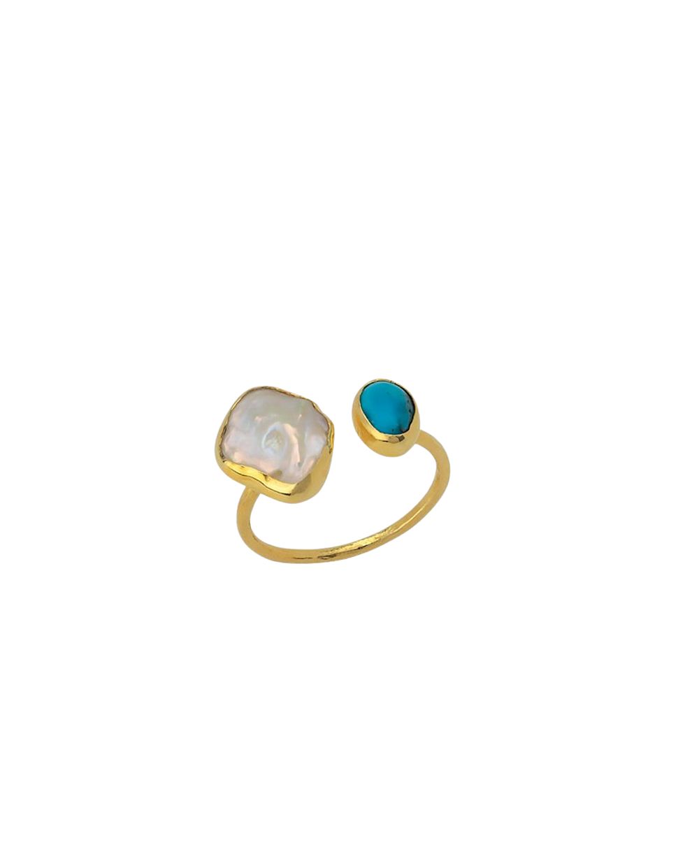 Кольцо Spero London Double Natural Gemstone Sterling