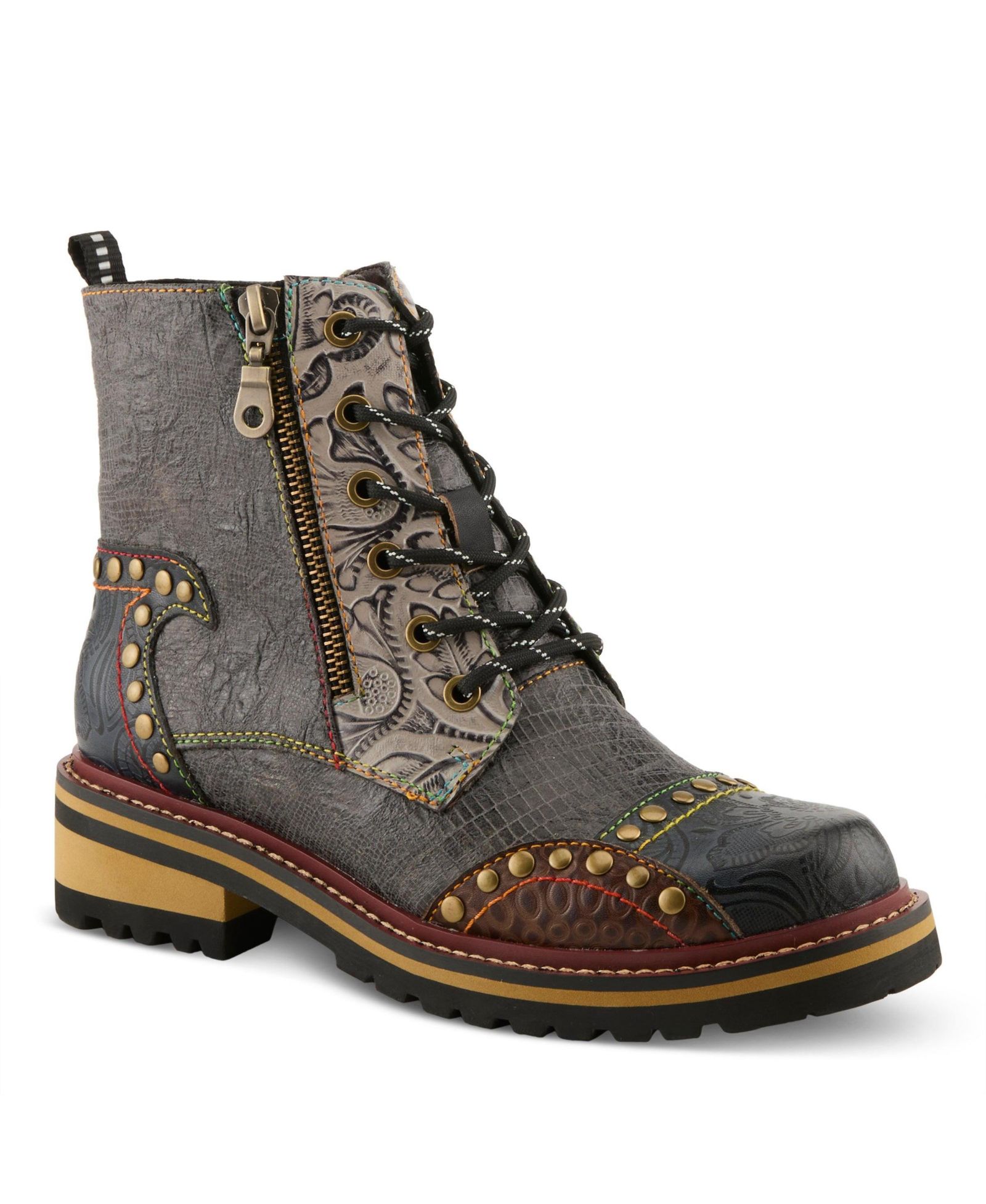 Spring Step L'Artiste Rugup Booties with Genuine Leather Upper