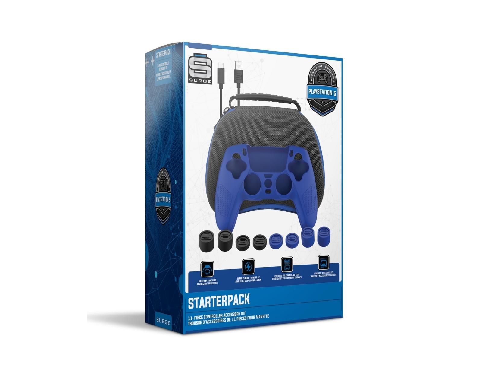 Surge Starter Pack Wired PlayStation 5 DualSense 11-Piece Accessory Kit