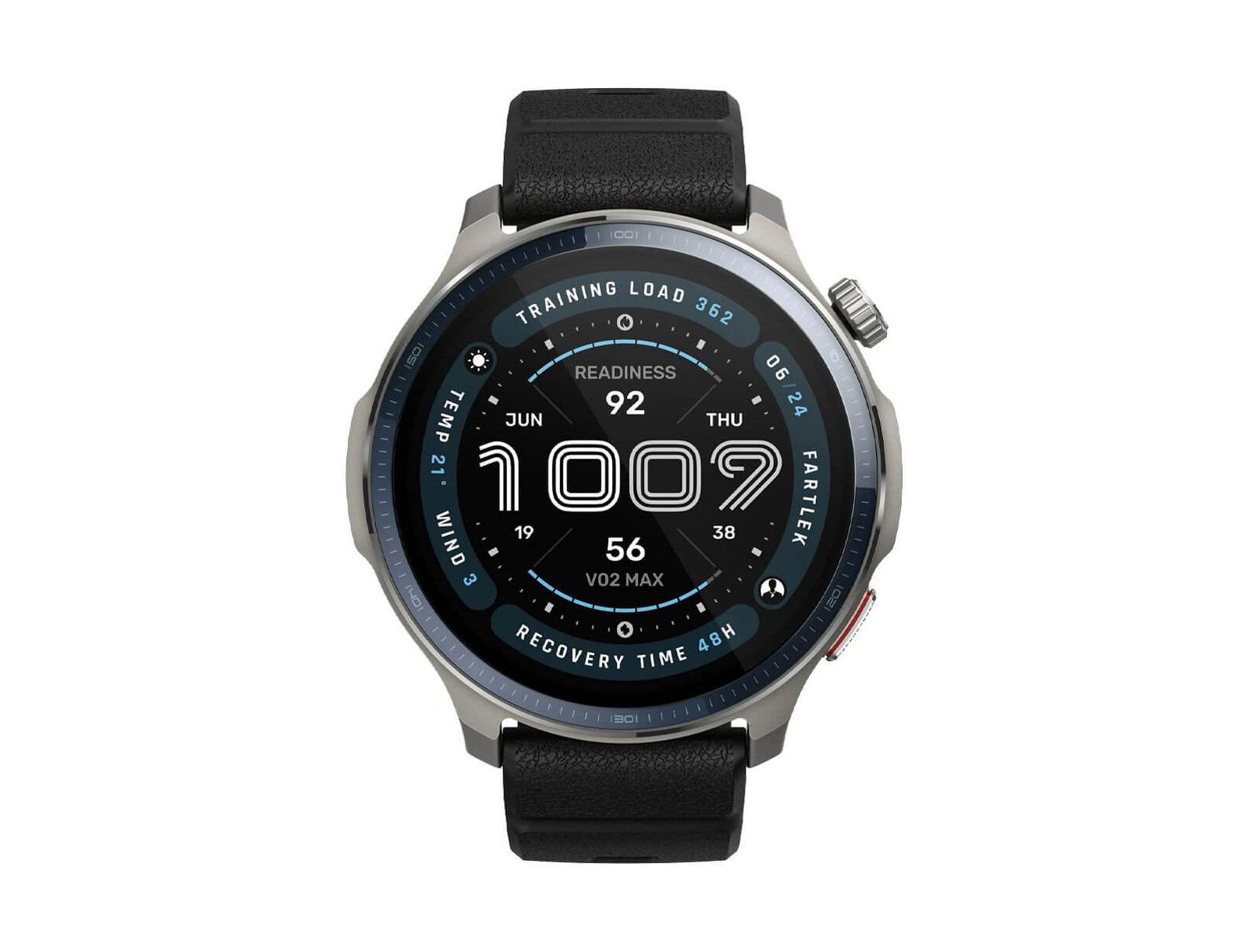 Balance 2 Smart Watch with Sapphire Glass, Multisport Training & 21-Day Battery – Black