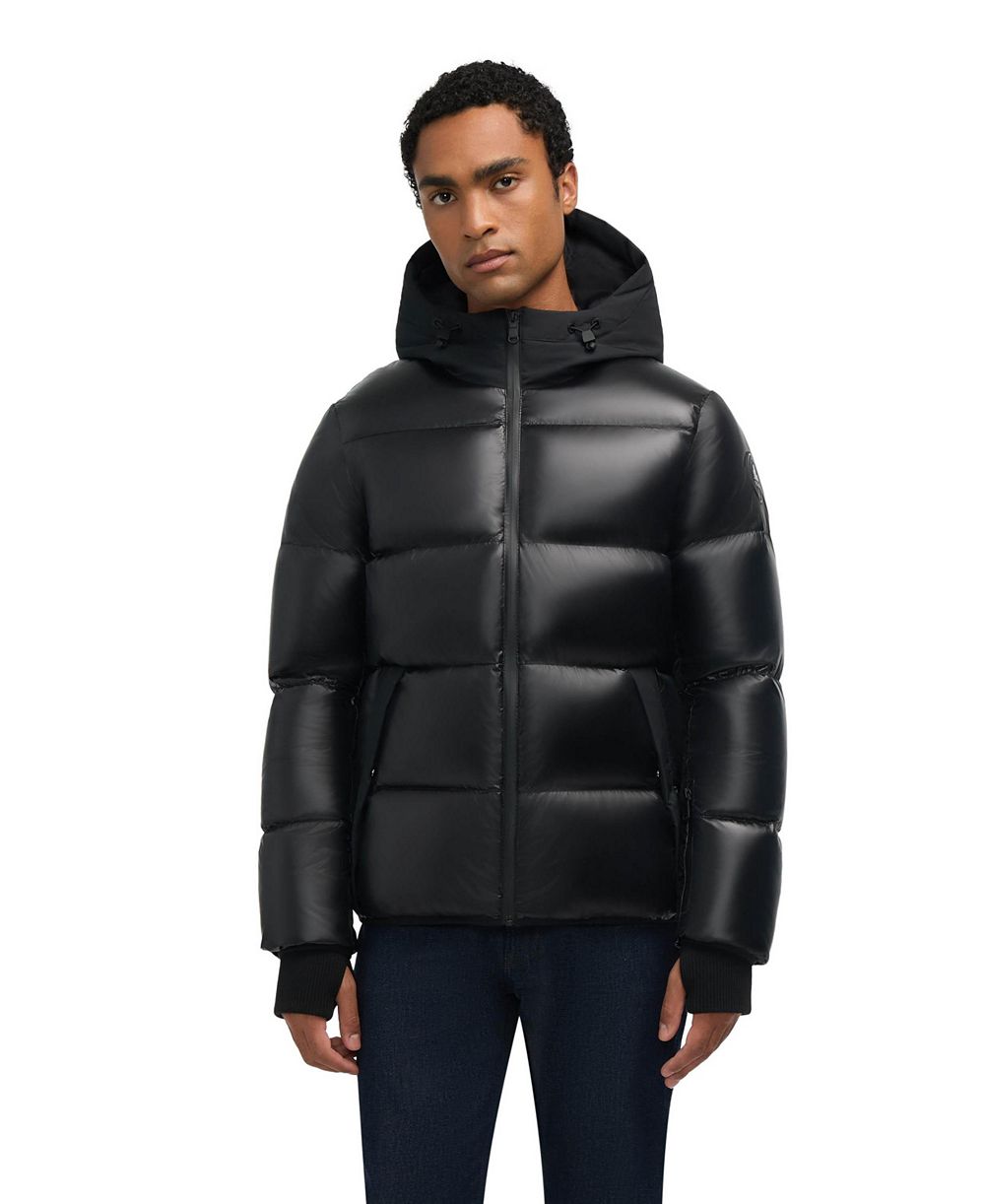 Pajar Men’s Rikuto Boxy Channel Quilted Puffer with Fixed Hood