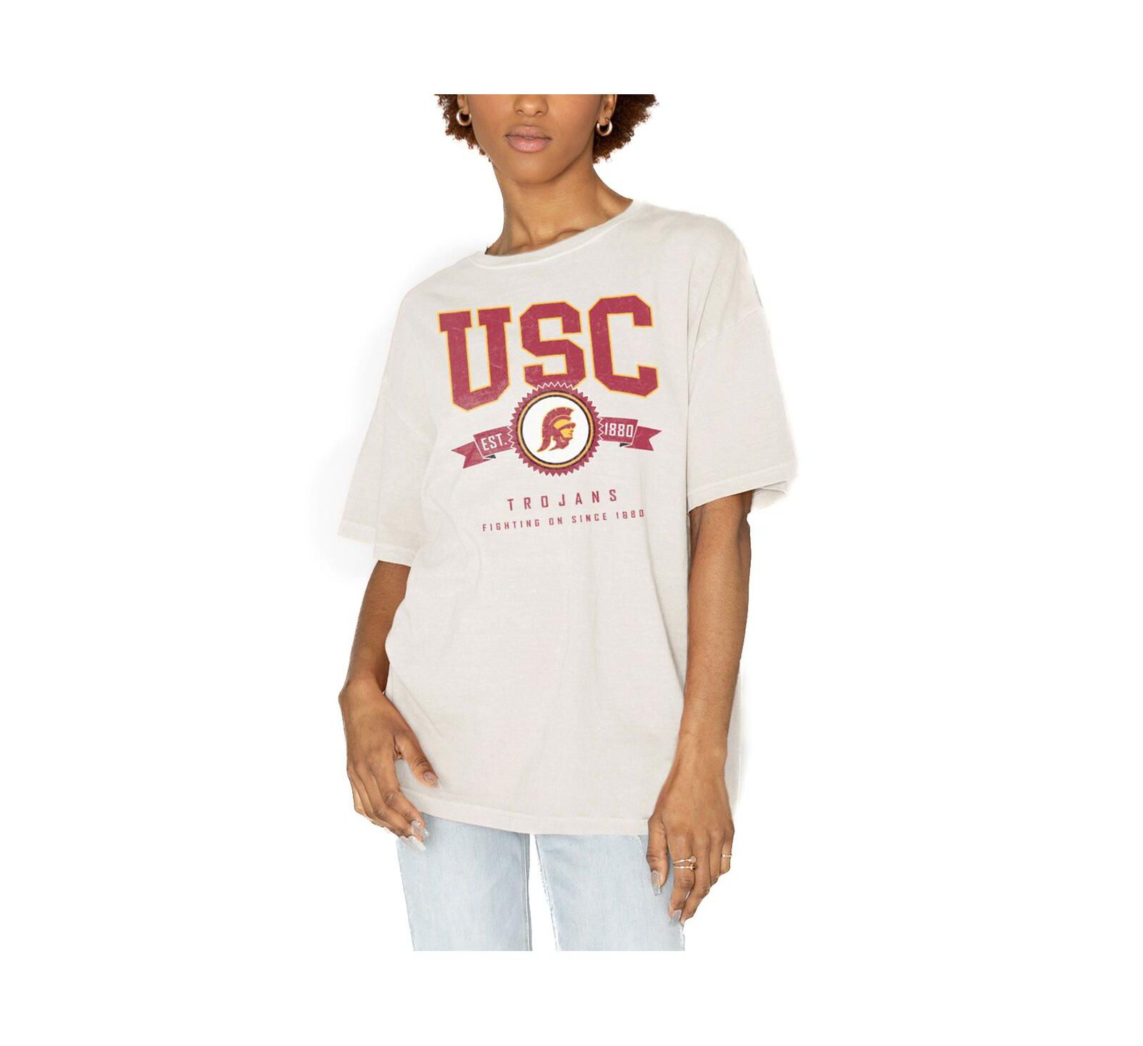Женская безразмерная футболка Gameday Couture White USC Trojans Get Goin'