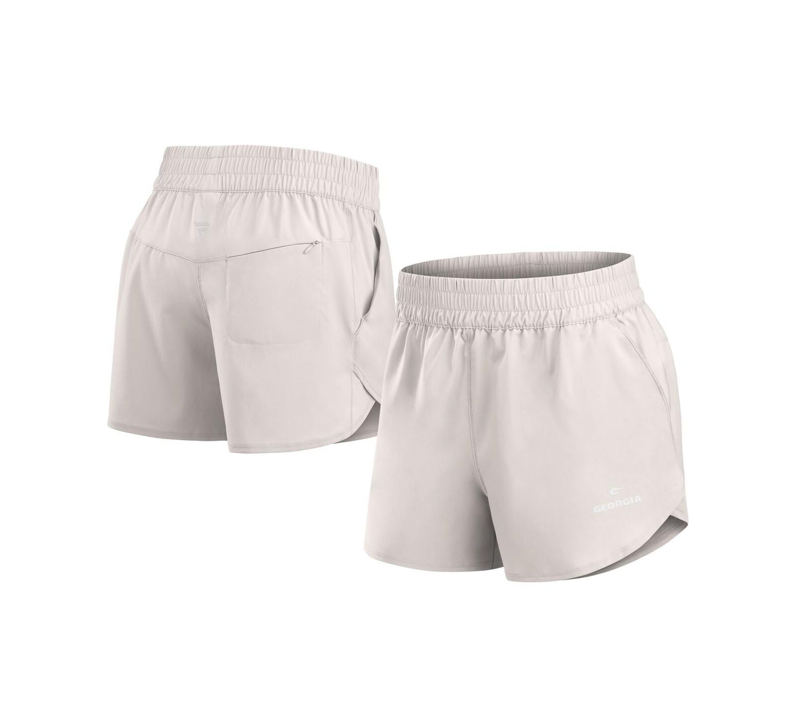 Женские шорты Fanatics White Georgia Bulldogs Studio Woven Vibe