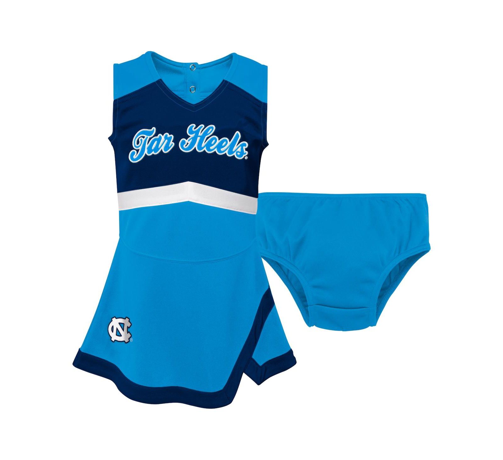 Детский комплект из двух предметов Outerstuff: платье и панталоны Carolina Blue North Carolina Tar Heels Cheer Captain