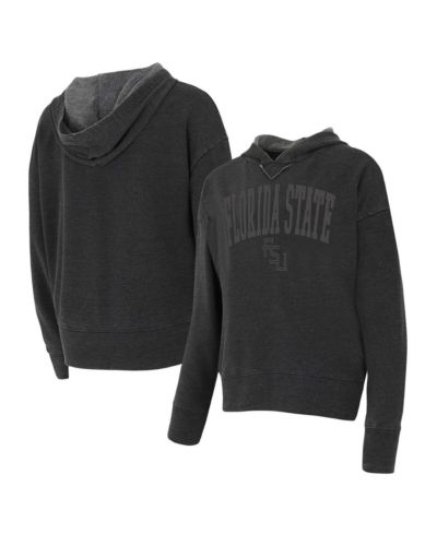 Concept Sport Women's Charcoal Florida State Seminoles Volley Long Sleeve Hoodie Top