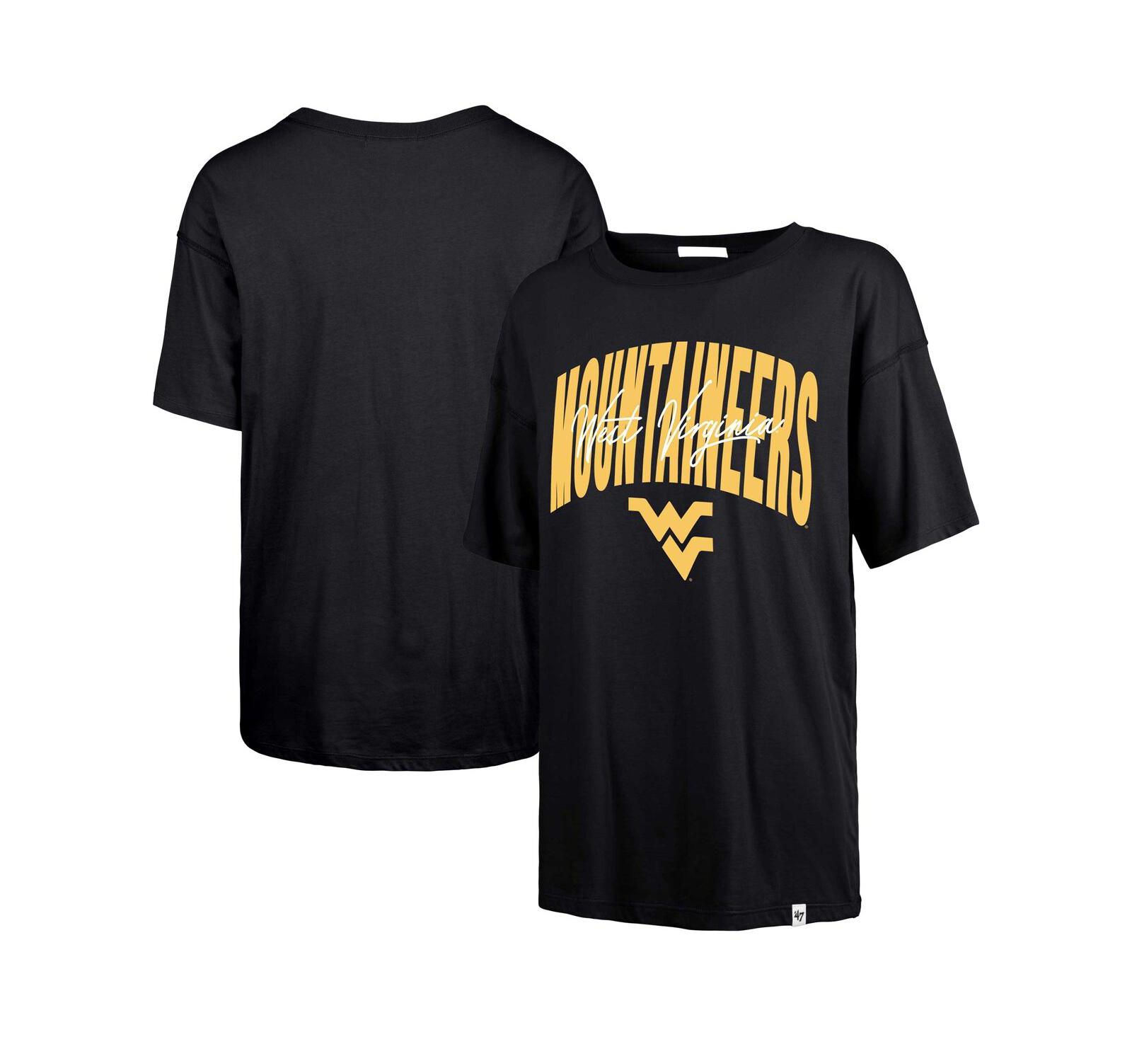 '47 Brand Women's Navy West Virginia Mountaineers Muse Sadie T-Shirt