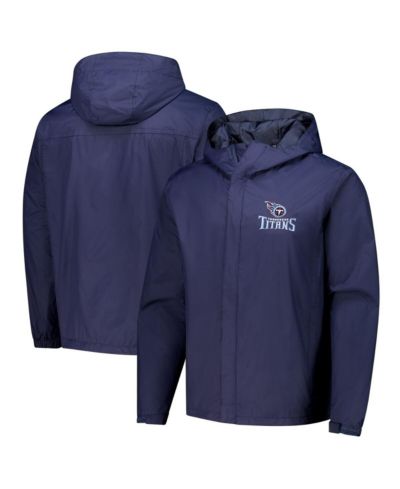 Dunbrooke Men's Navy Tennessee Titans Tropic Waterproof Packable Full-Zip Hoodie Jacket
