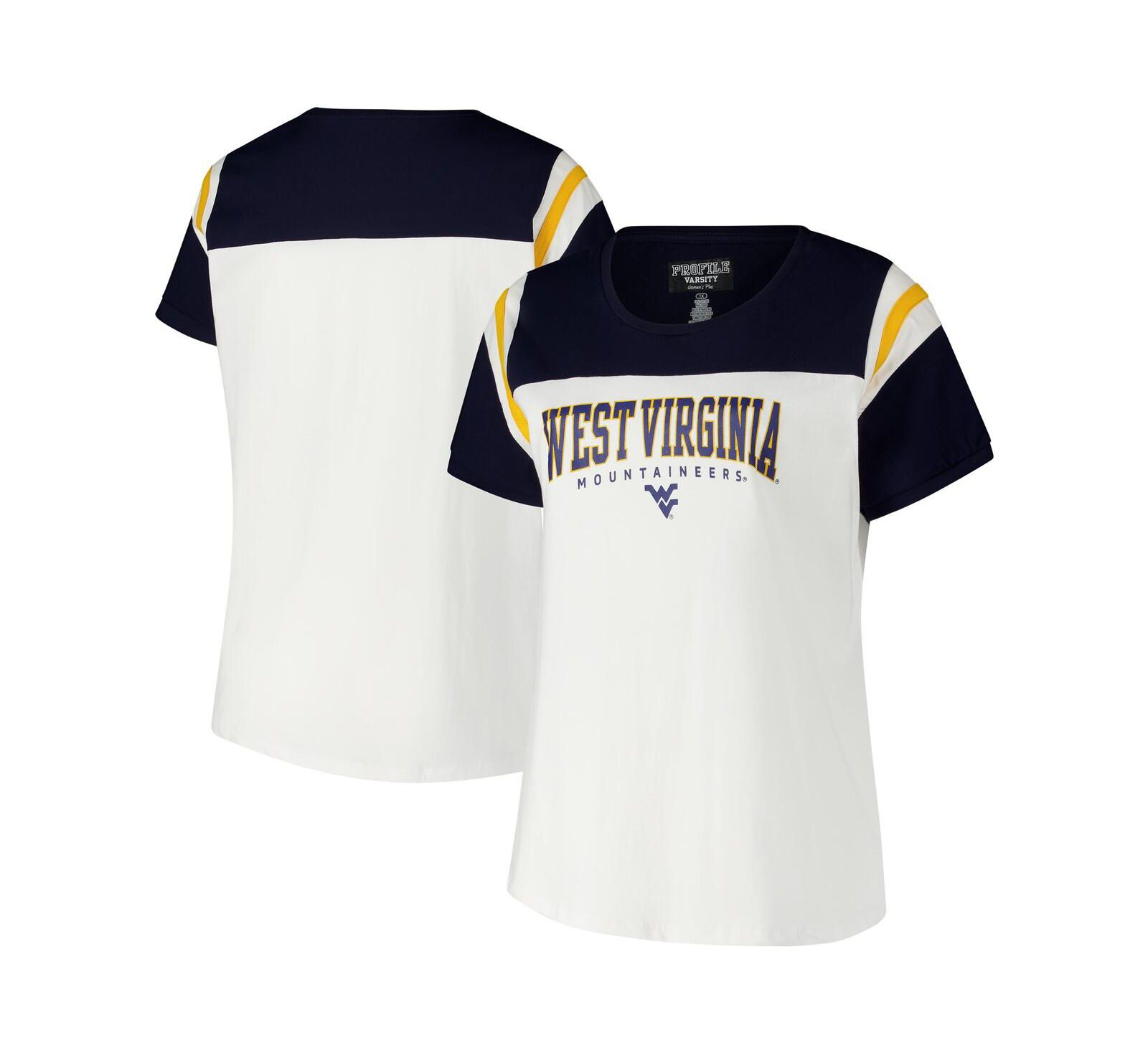 Женская футболка Fanatics White West Virginia Mountaineers Plus Size Winning Gear