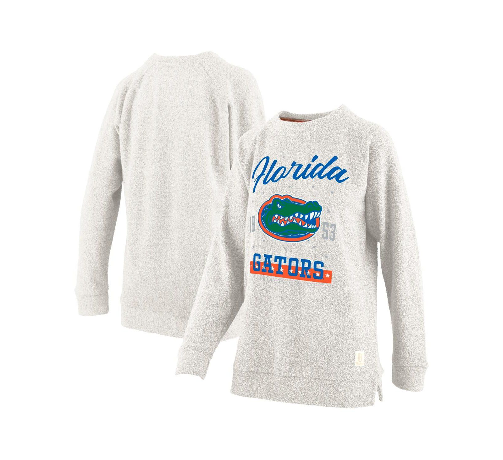 Женская уютная толстовка Pressbox Florida Gators Cairo Terry Pullover, размер Plus Size, цвет Oatmeal