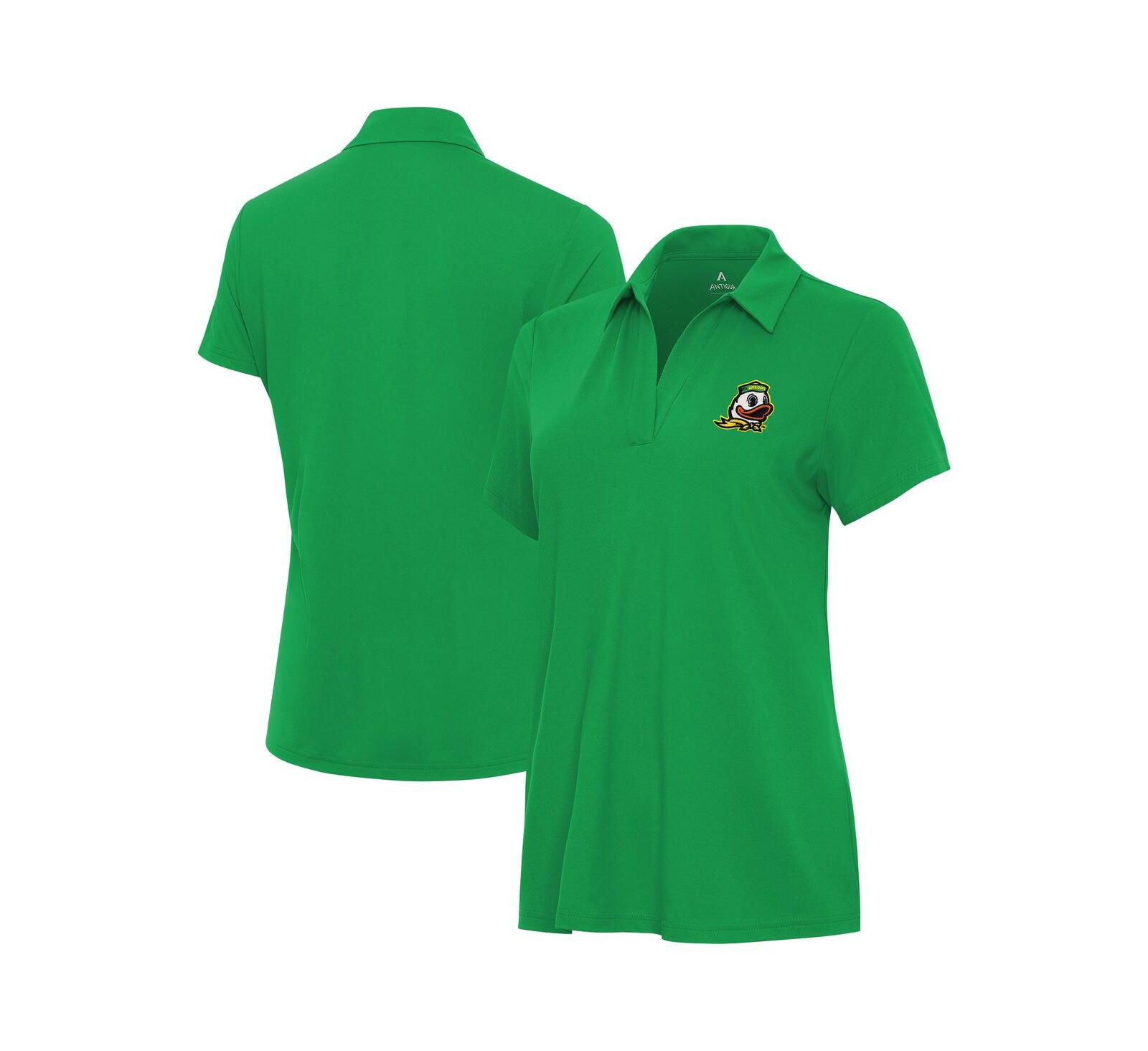 Женская рубашка-поло Antigua Green Oregon Ducks Era Polo Shirt