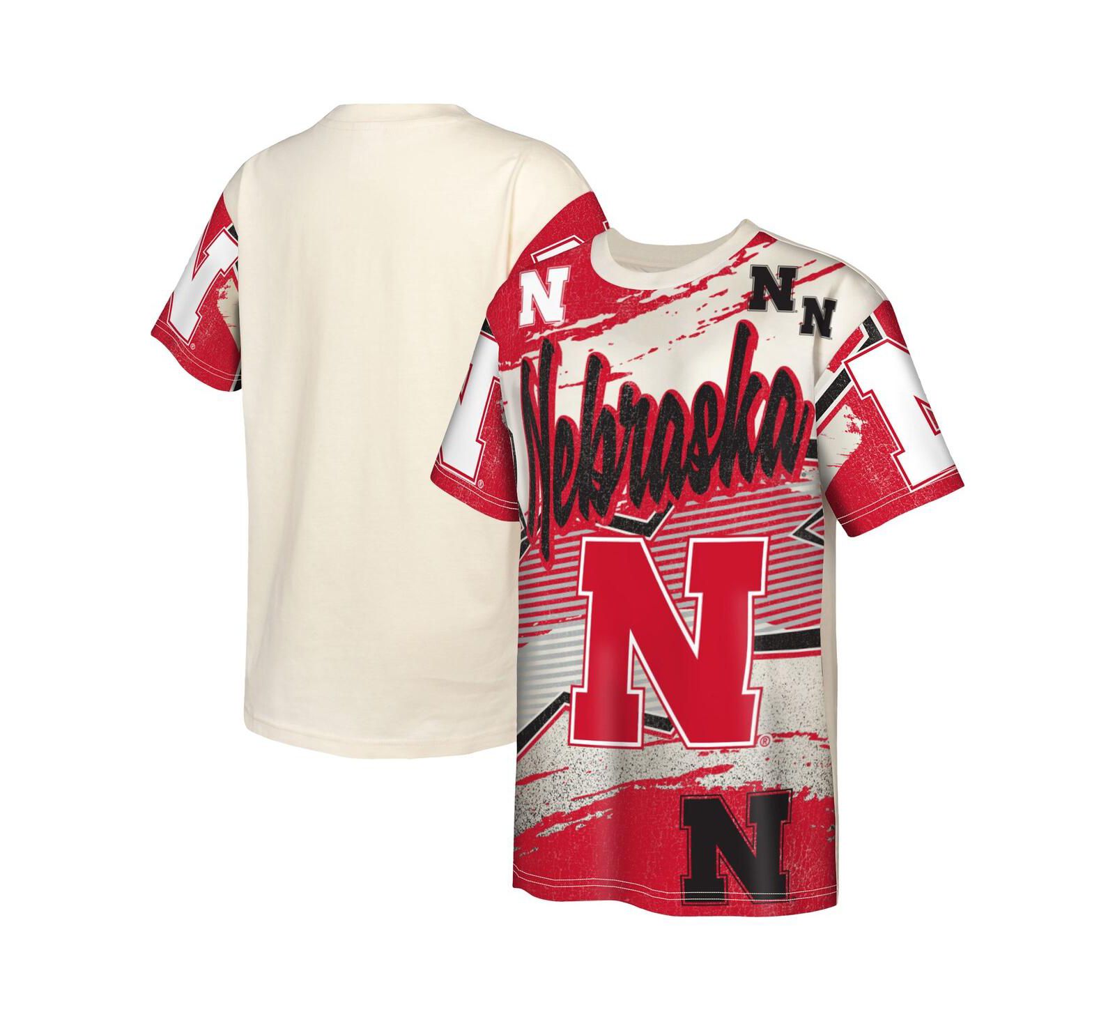 Детская футболка Outerstuff Cream Nebraska Huskers Make Noise