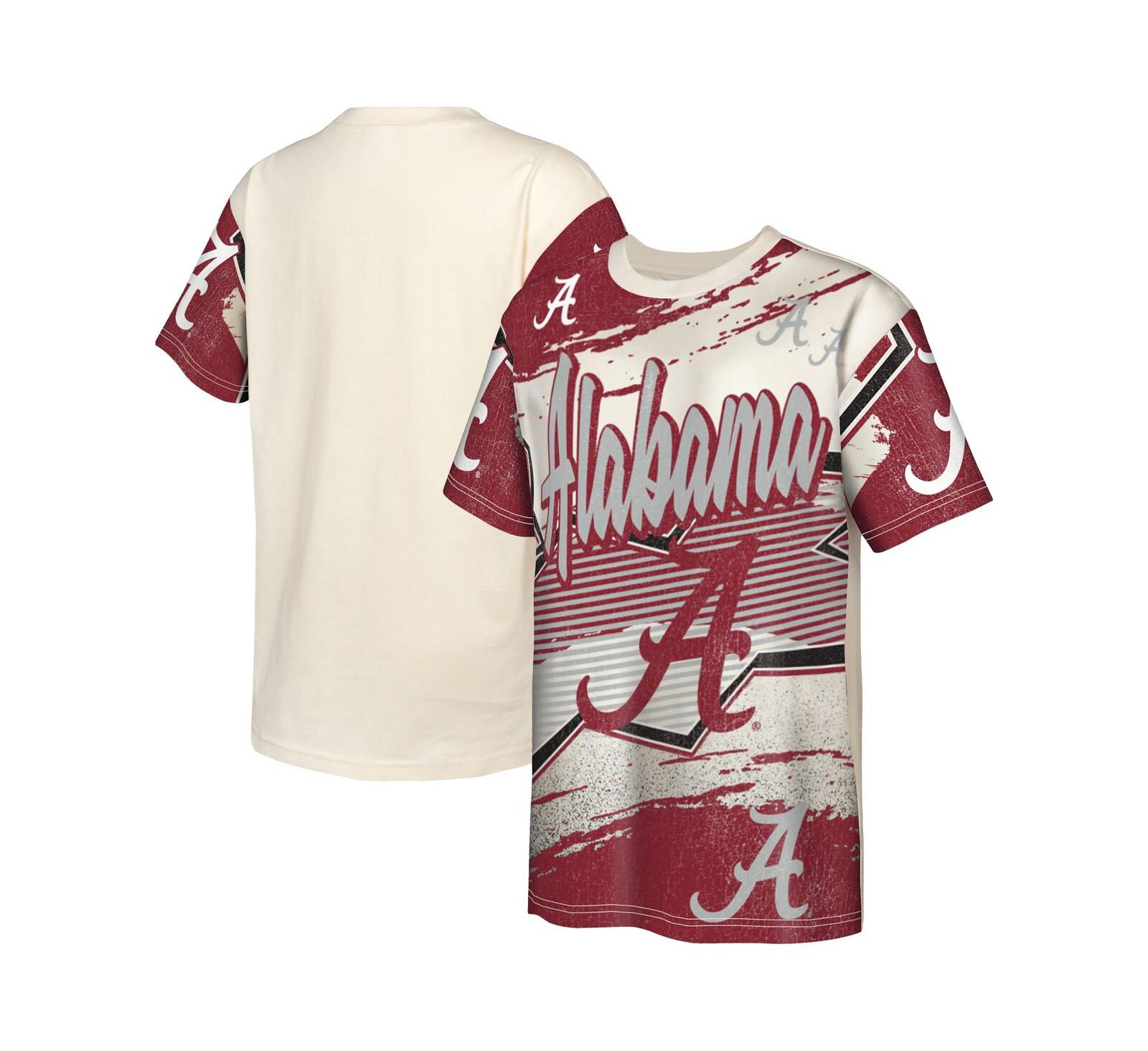 Детская футболка Outerstuff Alabama Crimson Tide Cream, для мальчиков и девочек