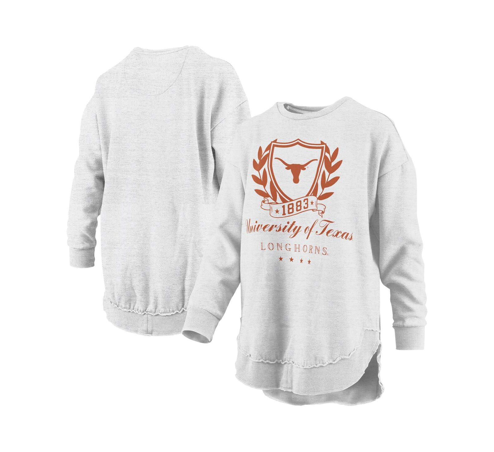 Женская толстовка-пончо Pressbox Heather Gray Texas Longhorns Field Day Mélange
