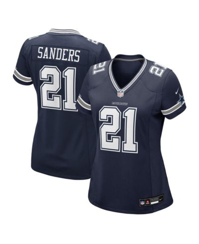 Nike Women's Deion Sanders Navy Dallas Cowboys Team Retired Player Game Jersey