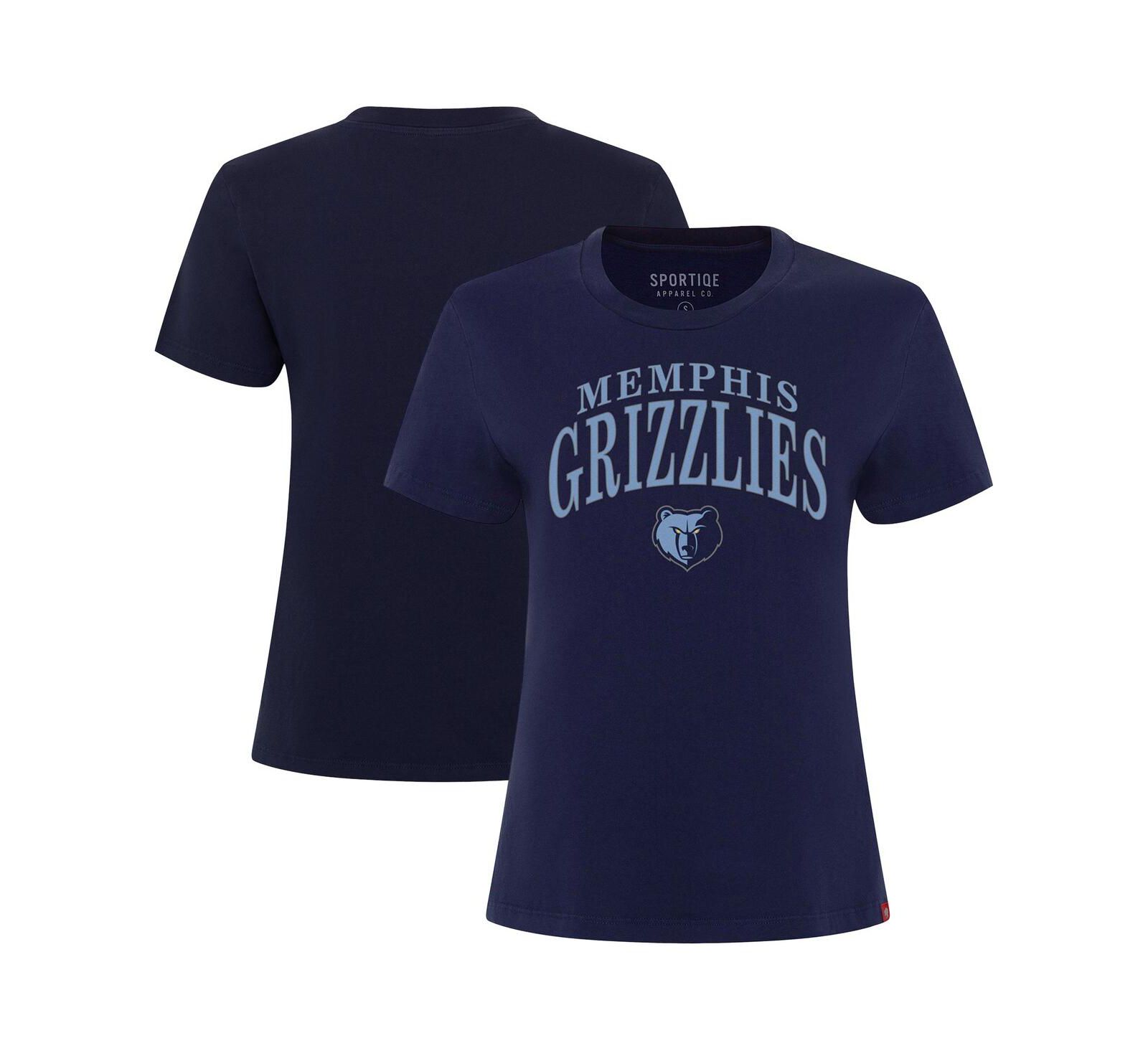 Женская футболка Sportiqe Navy Memphis Grizzlies Arcadia Boxy