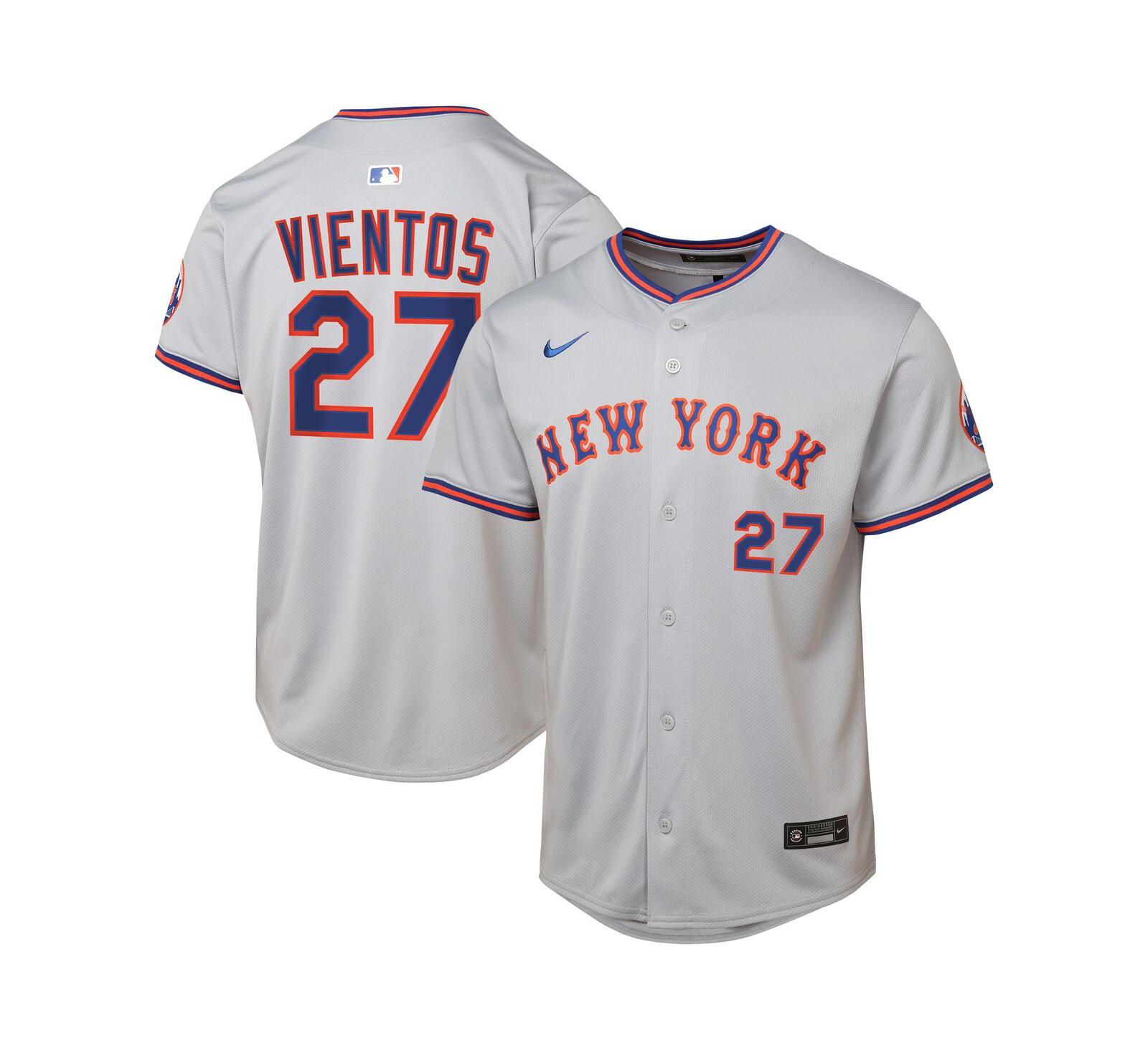 Детская спортивная джерси Nike Mark Vientos New York Mets Road, серая