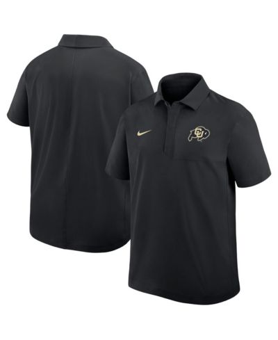 Nike Мужская рубашка-поло Dri-FIT с принтом Colorado Buffaloes, черная