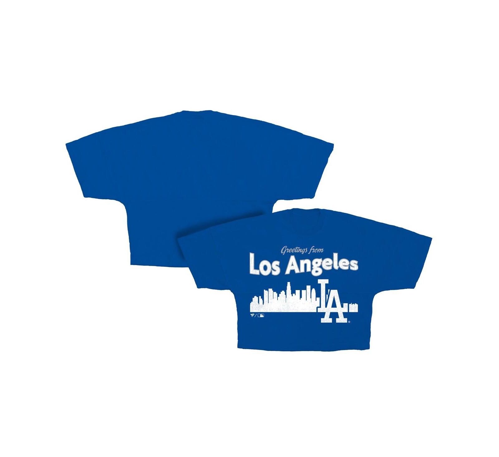 Женская футболка Fanatics Royal Los Angeles Dodgers Skyline Crop