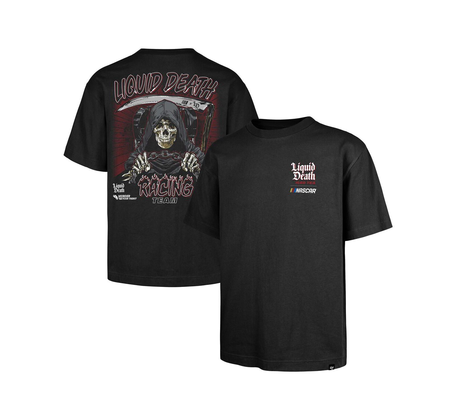 Мужская футболка '47 Brand NASCAR Liquid Death Race Day Backer Foundation, черная
