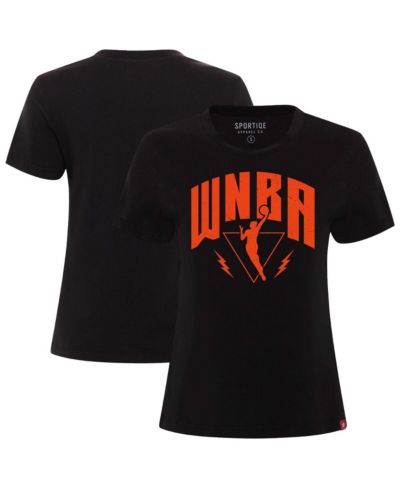 Женская футболка Sportiqe Black WNBA Logo Arcadia Premium