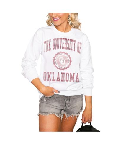 Женская объемная толстовка Gameday Couture Oklahoma Sooners Seal of Approval, белая